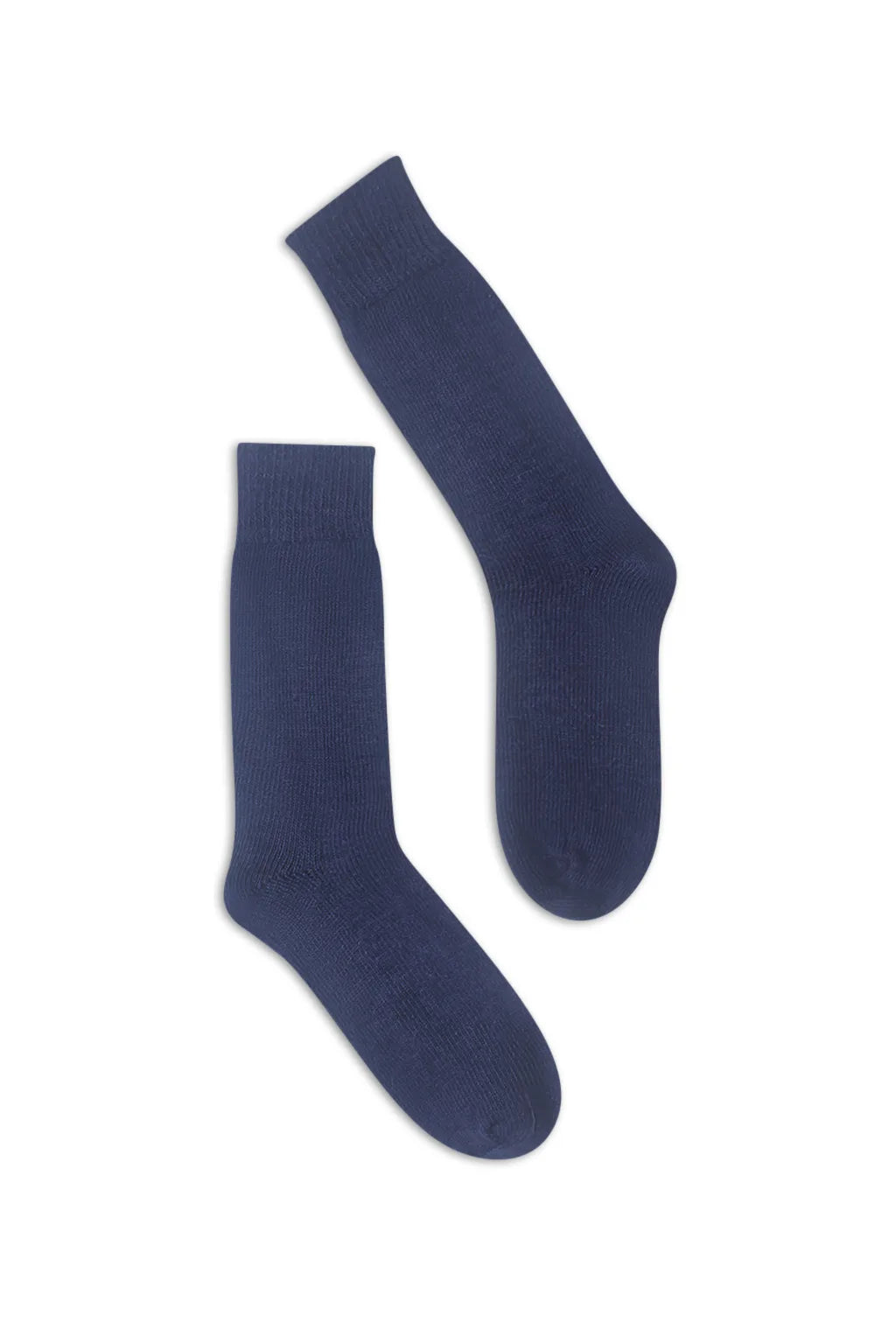 half british Everyday Alpaca Sock in Navy — finely knitted luxury sock crafted from soft Peruvian alpaca wool for timeless daily wear
